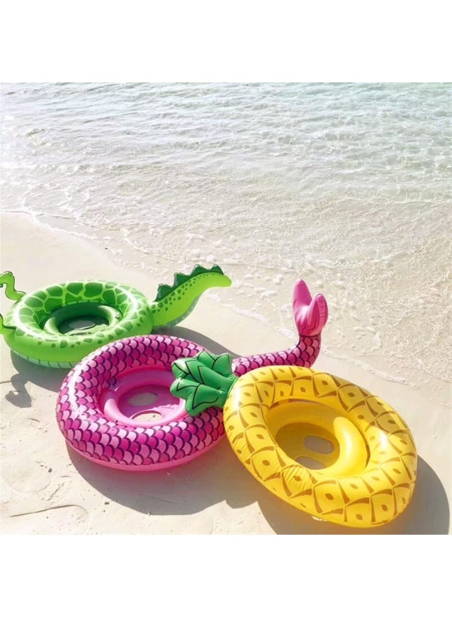 TAPIT 68cm Mermaid Pool Float Mermaid Tail Shaped Pool Swimming Float Tube Ring Floatie Summer Water Fun Beach Party Swimming Pool Toys - Image 5